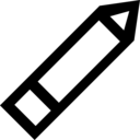 interface,pencil,write,tool,outline,crayon,outlined